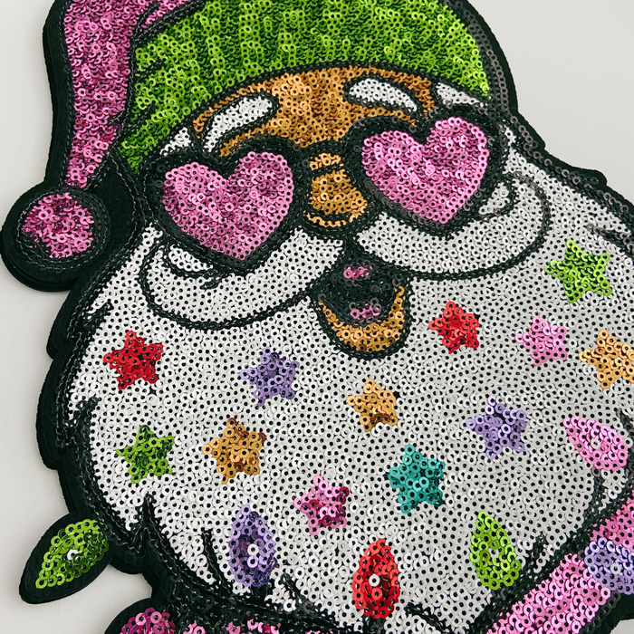 Santa Sequin Patch
