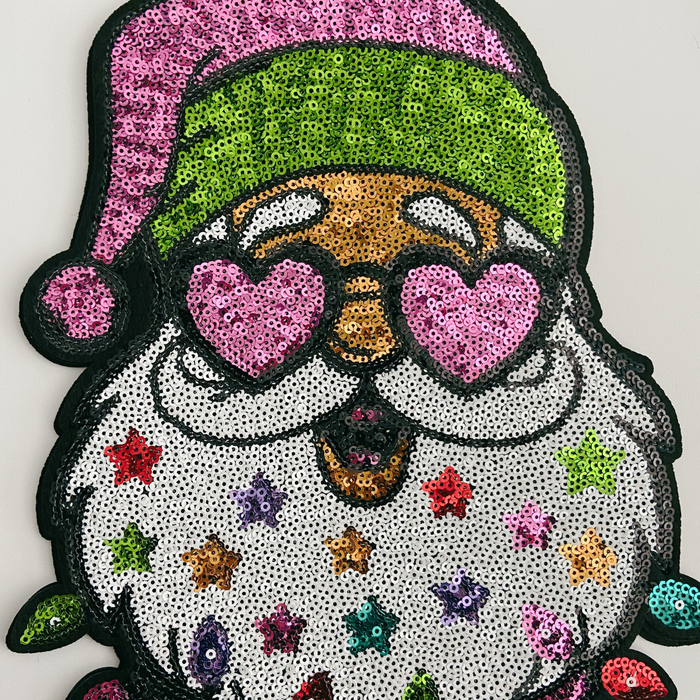Santa Sequin Patch