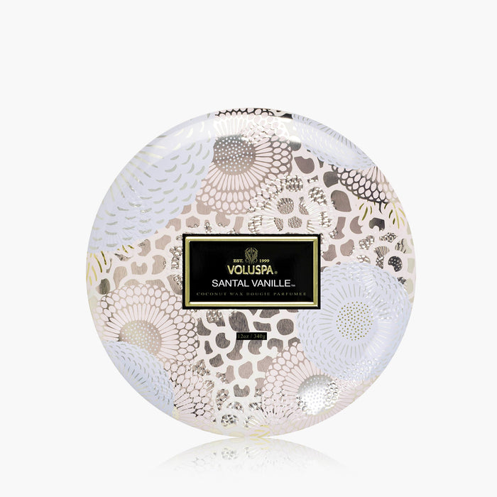 Santal Vanille - 3 Wick Tin Candle