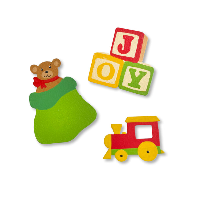 Santa's Bag of Toys Magnets S/3