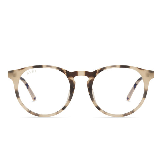 SAWYER - CREAM TORTOISE + BLUE LIGHT TECHNOLOGY front
