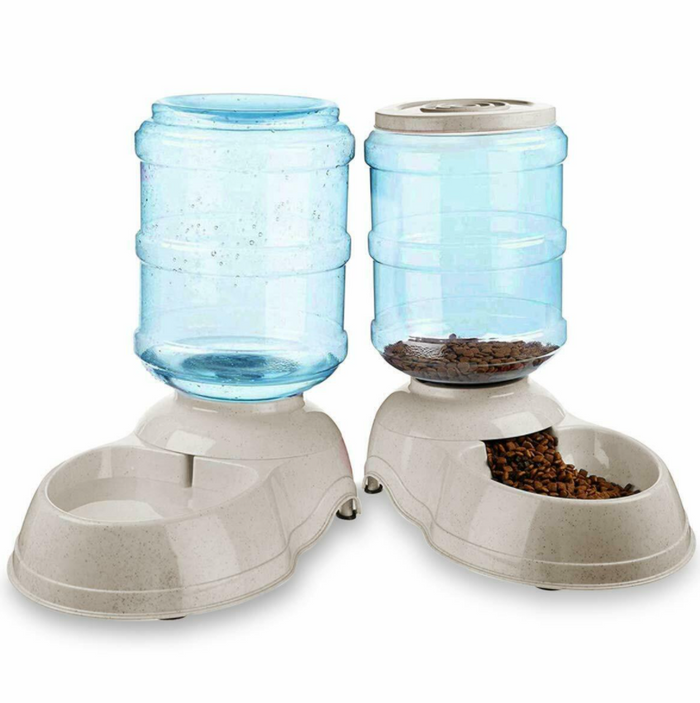 Self Dispensing Pet Dog Cat Food Feeder And Waterer Dispenser Gravity