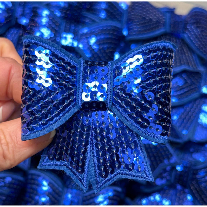 Sequin Bow Large Patch