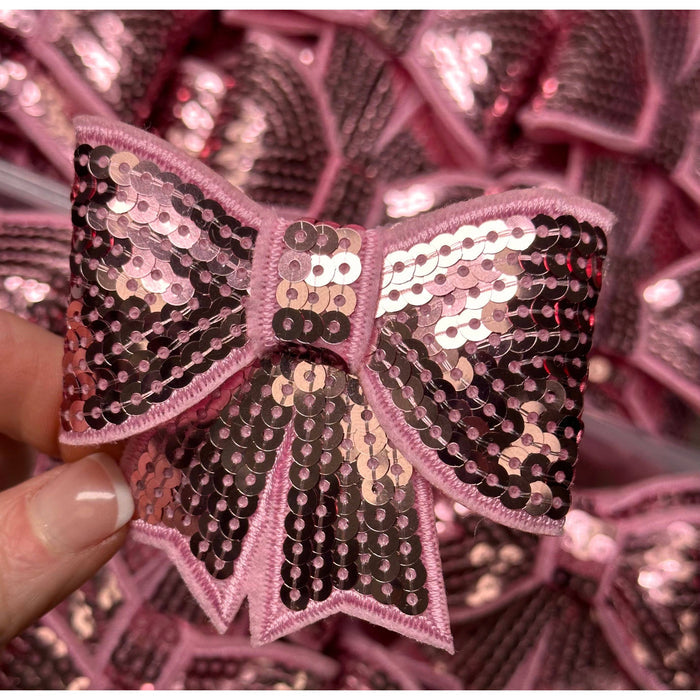 Sequin Bow Large Patch