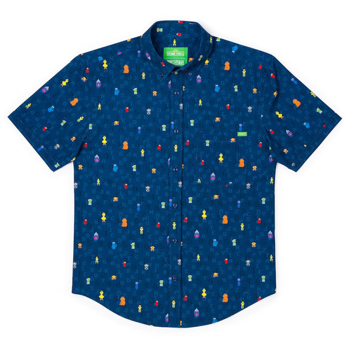 RSVLTS Sesame Street Short Sleeve Shirt Sesame Street "8-Bit Buddies" – KUNUFLEX Short Sleeve Shirt Sesame Street "8-Bit Buddies" – KUNUFLEX Short Sleeve Shirt