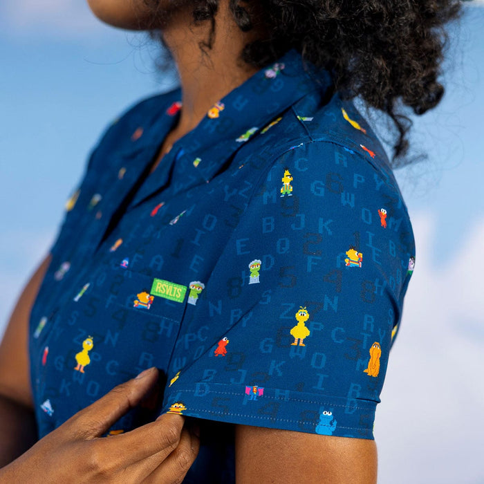 RSVLTS Sesame Street Women's Short Sleeve Shirt Sesame Street "8-Bit Buddies" – Women's KUNUFLEX Short Sleeve Shirt Sesame Street "8-Bit Buddies" – Women's KUNUFLEX Short Sleeve Shirt