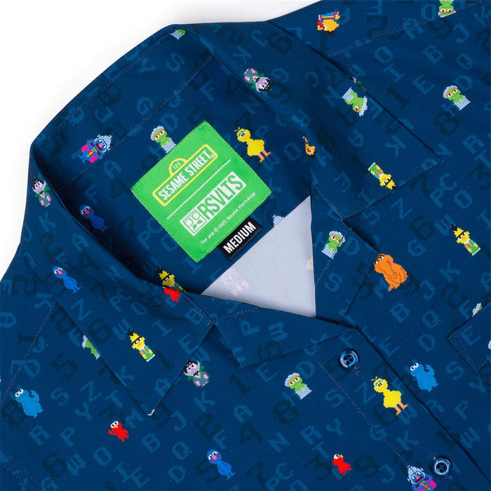 RSVLTS Sesame Street Women's Short Sleeve Shirt Sesame Street "8-Bit Buddies" – Women's KUNUFLEX Short Sleeve Shirt Sesame Street "8-Bit Buddies" – Women's KUNUFLEX Short Sleeve Shirt