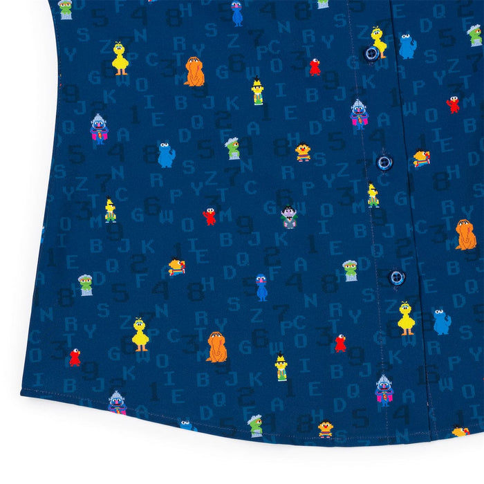 RSVLTS Sesame Street Women's Short Sleeve Shirt Sesame Street "8-Bit Buddies" – Women's KUNUFLEX Short Sleeve Shirt Sesame Street "8-Bit Buddies" – Women's KUNUFLEX Short Sleeve Shirt