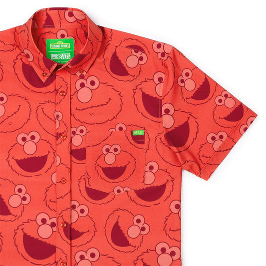 RSVLTS XS Sesame Street Short Sleeve Shirt Sesame Street "Elmo Everywhere" – KUNUFLEX Short Sleeve Shirt Sesame Street "Elmo Everywhere" – KUNUFLEX Short Sleeve Shirt