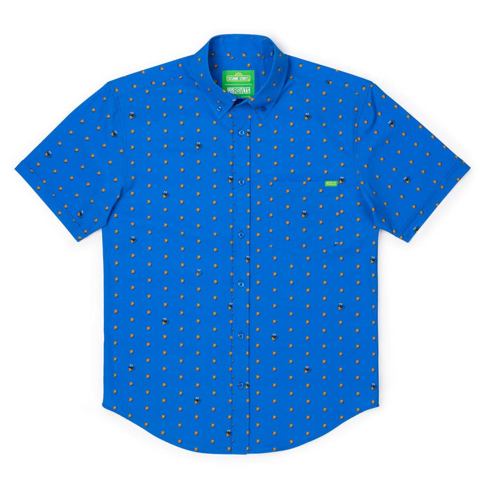 RSVLTS Sesame Street Short Sleeve Shirt Sesame Street "Me Want Cookie!" – KUNUFLEX Short Sleeve Shirt Sesame Street "Me Want Cookie!" – KUNUFLEX Short Sleeve Shirt