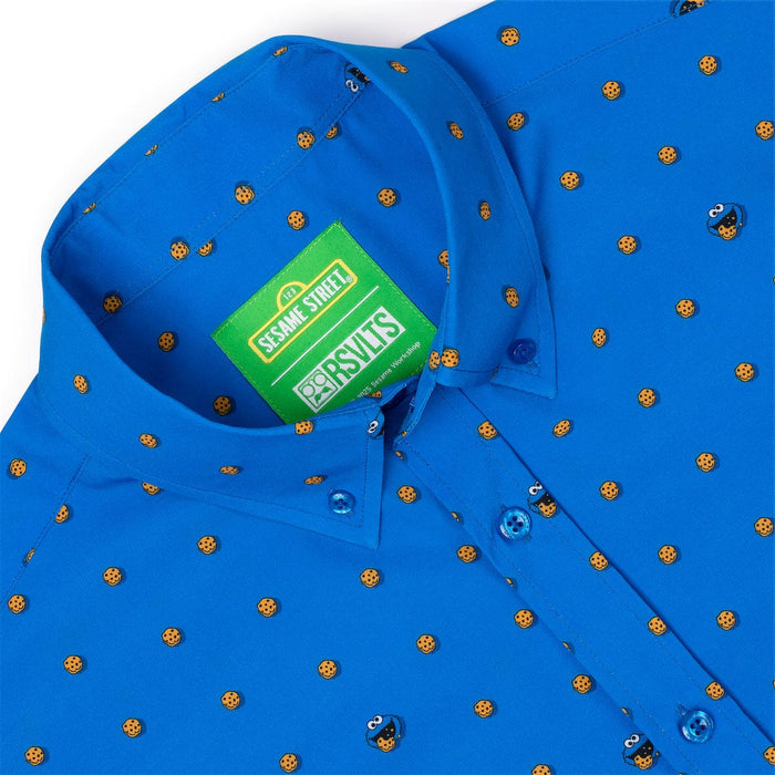 RSVLTS Sesame Street Short Sleeve Shirt Sesame Street "Me Want Cookie!" – KUNUFLEX Short Sleeve Shirt Sesame Street "Me Want Cookie!" – KUNUFLEX Short Sleeve Shirt