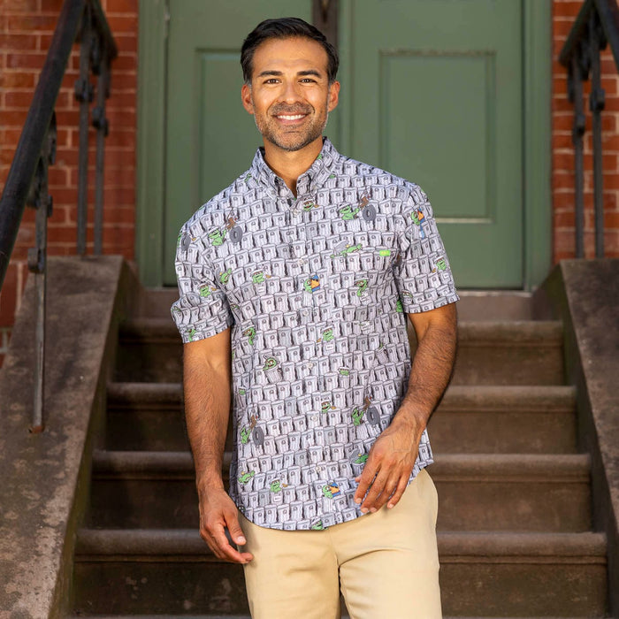 RSVLTS Sesame Street Short Sleeve Shirt Sesame Street "Scram!" – KUNUFLEX Short Sleeve Shirt Sesame Street "Scram!" – KUNUFLEX Short Sleeve Shirt