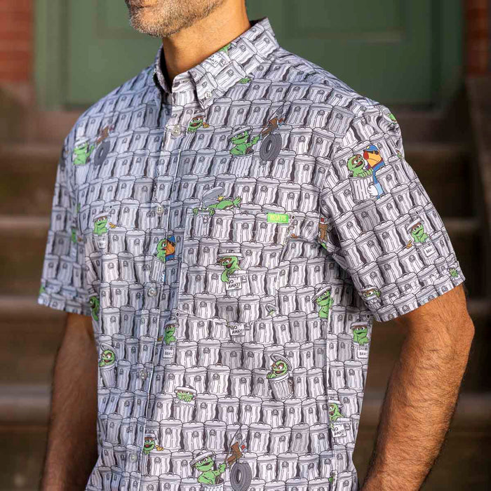RSVLTS Sesame Street Short Sleeve Shirt Sesame Street "Scram!" – KUNUFLEX Short Sleeve Shirt Sesame Street "Scram!" – KUNUFLEX Short Sleeve Shirt