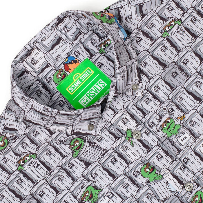 RSVLTS Sesame Street Short Sleeve Shirt Sesame Street "Scram!" – KUNUFLEX Short Sleeve Shirt Sesame Street "Scram!" – KUNUFLEX Short Sleeve Shirt