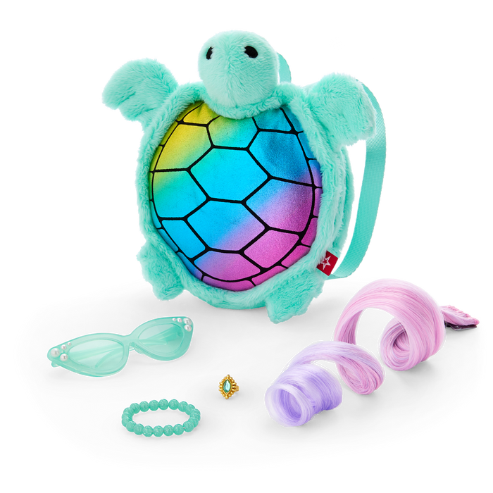 Shimmering Sea Turtle Backpack & Accessory Set for 18-inch Dolls