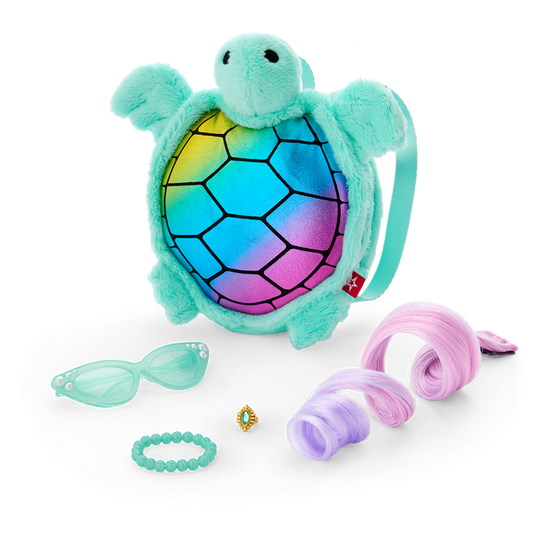 Shimmering Sea Turtle Backpack & Accessory Set for 18-inch Dolls