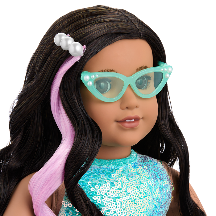 Shimmering Sea Turtle Backpack & Accessory Set for 18-inch Dolls