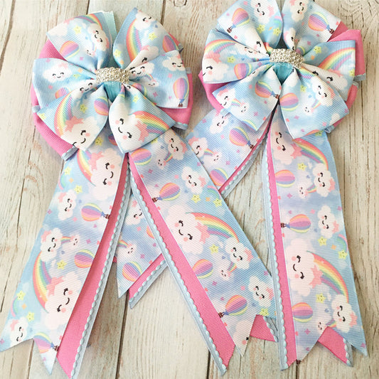 🤩 Show Bows: Happy Clouds/Rainbow