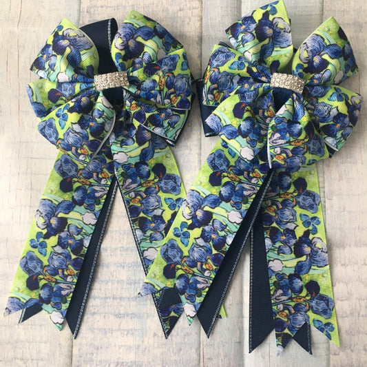 🤩 Show Bows: Van Gogh Irises 💛 SALE
