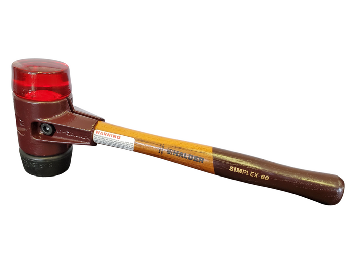 Simplex Mallet w/ Cast Iron Housing - Composite Rubber and Plastic Faces-Halder-Atlas Preservation