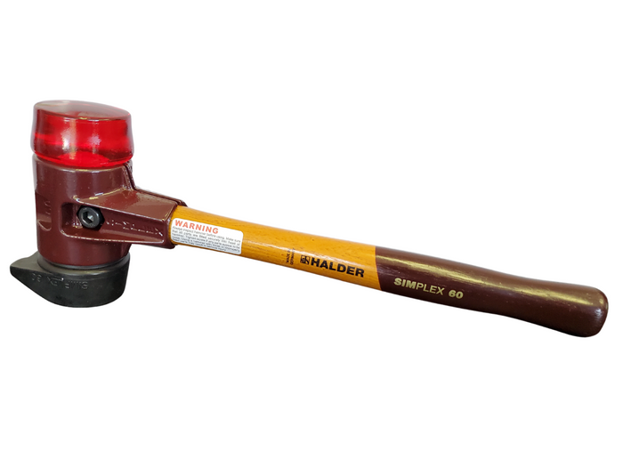 Simplex Mallet w/ Cast Iron Housing "Stand Up" - Composite Rubber and Plastic Faces-Halder-Atlas Preservation