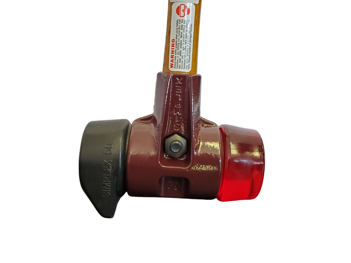 Simplex Mallet w/ Cast Iron Housing "Stand Up" - Composite Rubber and Plastic Faces-Halder-Atlas Preservation