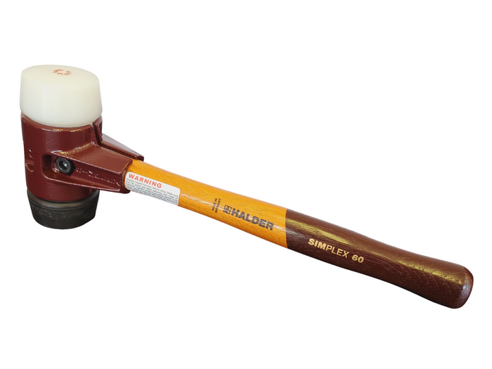 Simplex Sledge Hammer w/ Cast Iron Housing and Composite Rubber + Superplastic Faces-Halder-Atlas Preservation