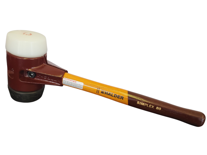 Simplex Sledge Hammer w/ Cast Iron Housing and Composite Rubber + Superplastic Faces-Halder-Atlas Preservation