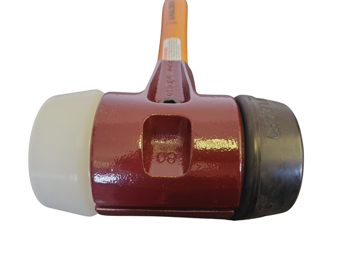 Simplex Sledge Hammer w/ Cast Iron Housing and Composite Rubber + Superplastic Faces-Halder-Atlas Preservation