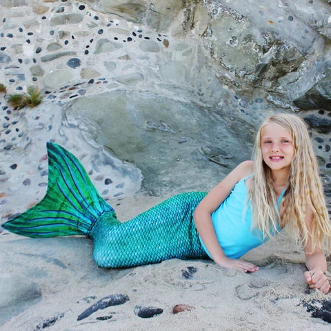 Siren Green Mermaid Tail C10/12 Child Large