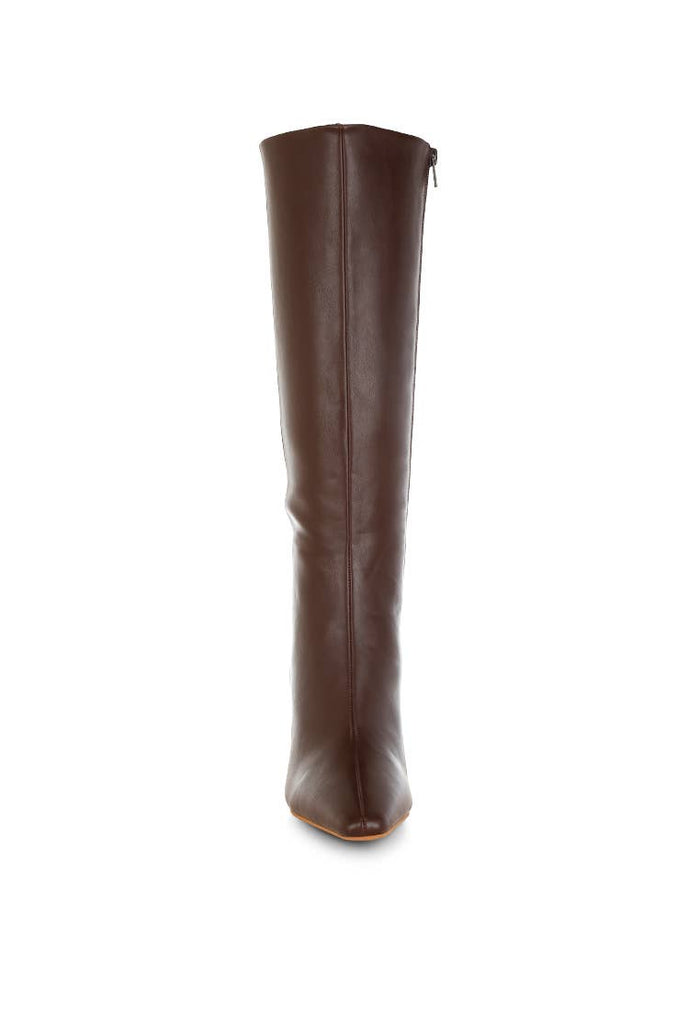 Skara Faux Leather Calf Boots