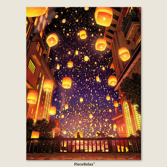 As countless lanterns lift dreams into the sky and a dream takes flight, may your own wish find its way to the stars. You’ll Always Get There with PieceRelax.