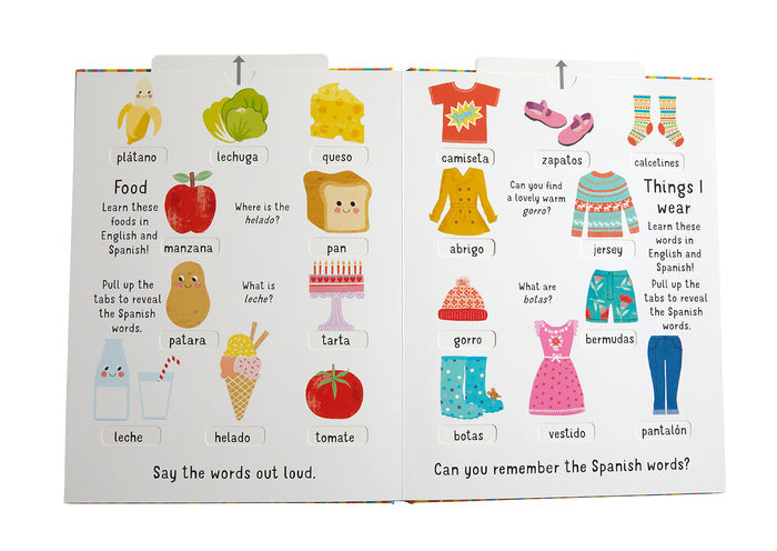 Slide and Seek: 100 Words English-Spanish