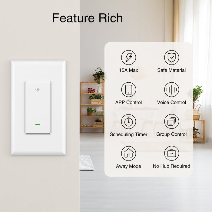 Smart Light Switch GHomeSmart® SW5 - GHome Smart Official