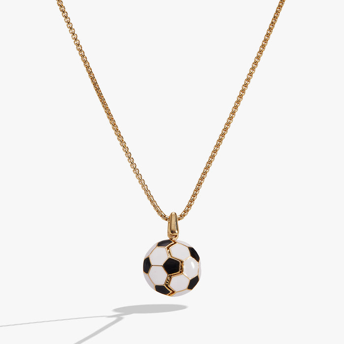 Soccer Ball "Control The Ball, Command The Game" Locket Necklace