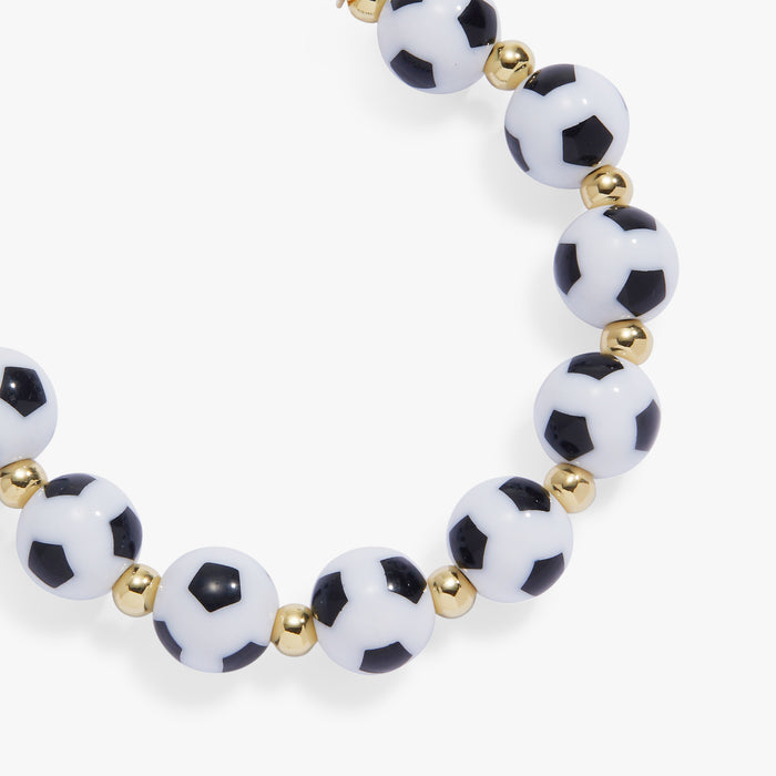 Soccer Oversized Beaded Bangle
