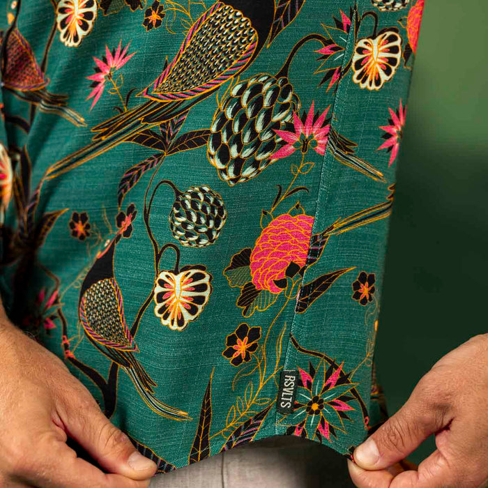 RSVLTS RSVLTS Bamboo Short Sleeve Shirt Songbirds – Bamboo Short Sleeve Shirt Songbirds – Bamboo Short Sleeve Shirt