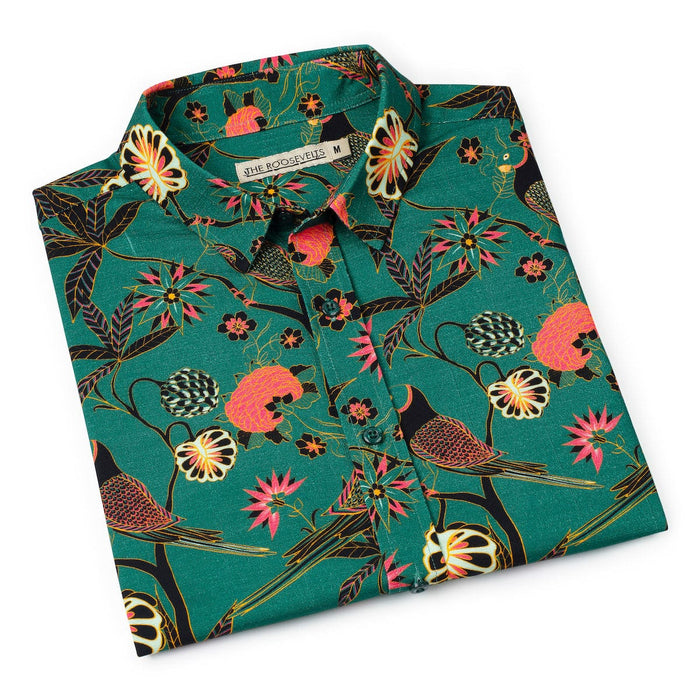 RSVLTS RSVLTS Bamboo Short Sleeve Shirt Songbirds – Bamboo Short Sleeve Shirt Songbirds – Bamboo Short Sleeve Shirt