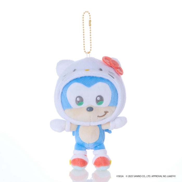 SONIC & FRIENDS x Hello Kitty and Friends Plush Mascot Keychain (Sonic x Hello Kitty) Accessory Sega Fave Corporation