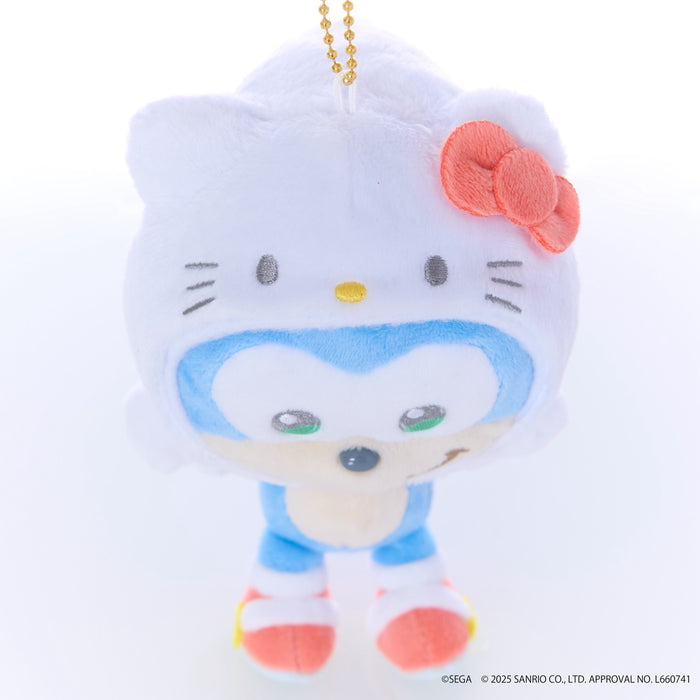 SONIC & FRIENDS x Hello Kitty and Friends Plush Mascot Keychain (Sonic x Hello Kitty) Accessory Sega Fave Corporation