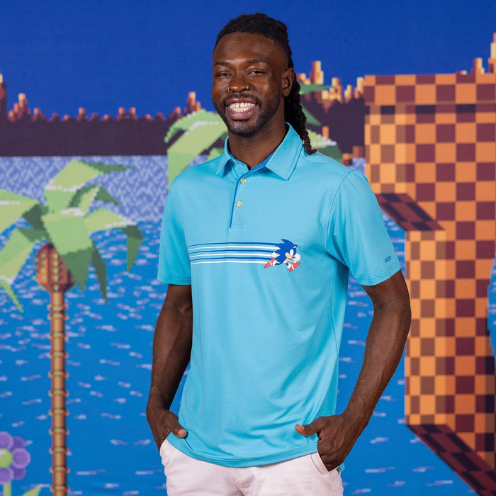 RSVLTS Sonic Breakfast Balls All-Day Polo Sonic the Hedgehog "Blue Streak" – All-Day Polo Sonic the Hedgehog "Blue Streak" – All-Day Polo