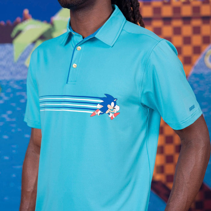 RSVLTS Sonic Breakfast Balls All-Day Polo Sonic the Hedgehog "Blue Streak" – All-Day Polo Sonic the Hedgehog "Blue Streak" – All-Day Polo