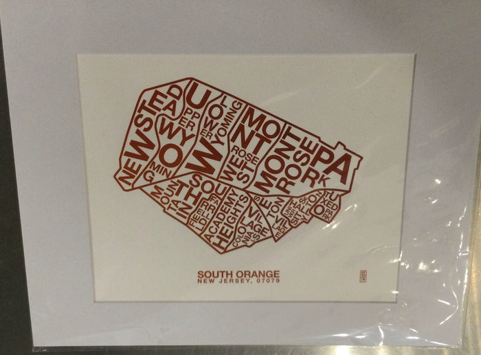 South Orange & Maplewood Map Prints