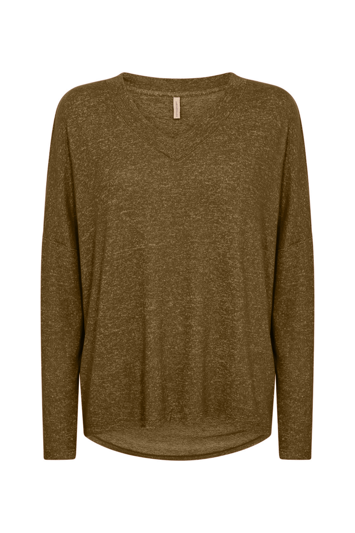 Soya Concept 25893-20 Biara Blouse Dark Olive Melange