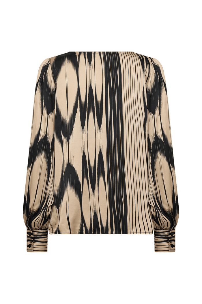 Soya Concept 41401-20 Varissa Blouse Sand Combi at Dotique