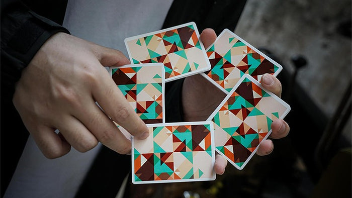 Sparkle Point: Green Playing Cards by US Playing Card Co.