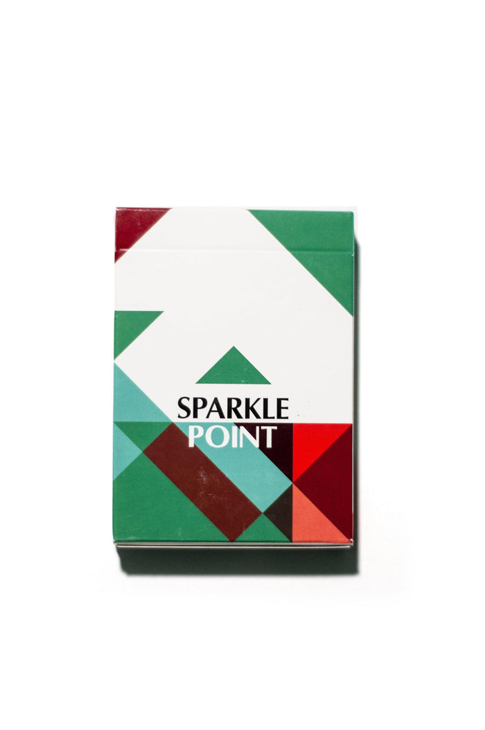 Sparkle Point: Green Playing Cards by US Playing Card Co.