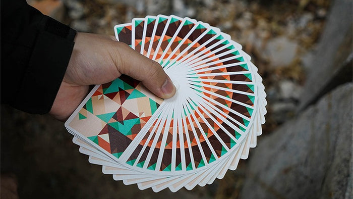 Sparkle Point: Green Playing Cards by US Playing Card Co.