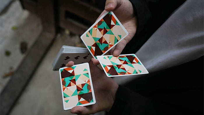 Sparkle Point: Green Playing Cards by US Playing Card Co.