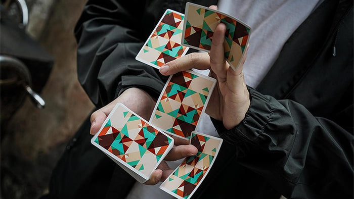 Sparkle Point: Green Playing Cards by US Playing Card Co.